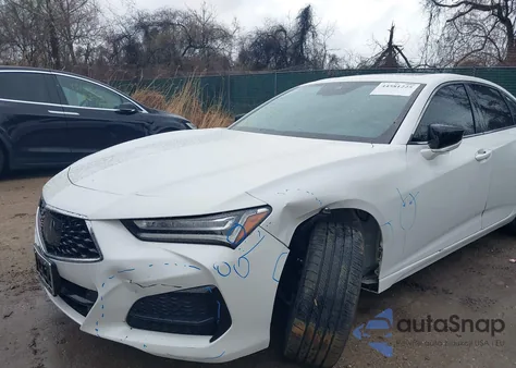 2021 Acura Tlx Technology Package из США, поврежденный, VIN 19UUB6F40MA008853